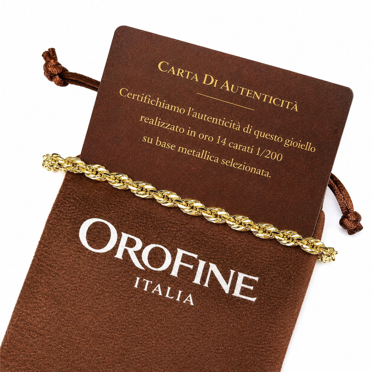 Real Italian 1/200 Diamond Cut 14K Yellow Gold Overlay Oro Rope Bracelet Pulsera