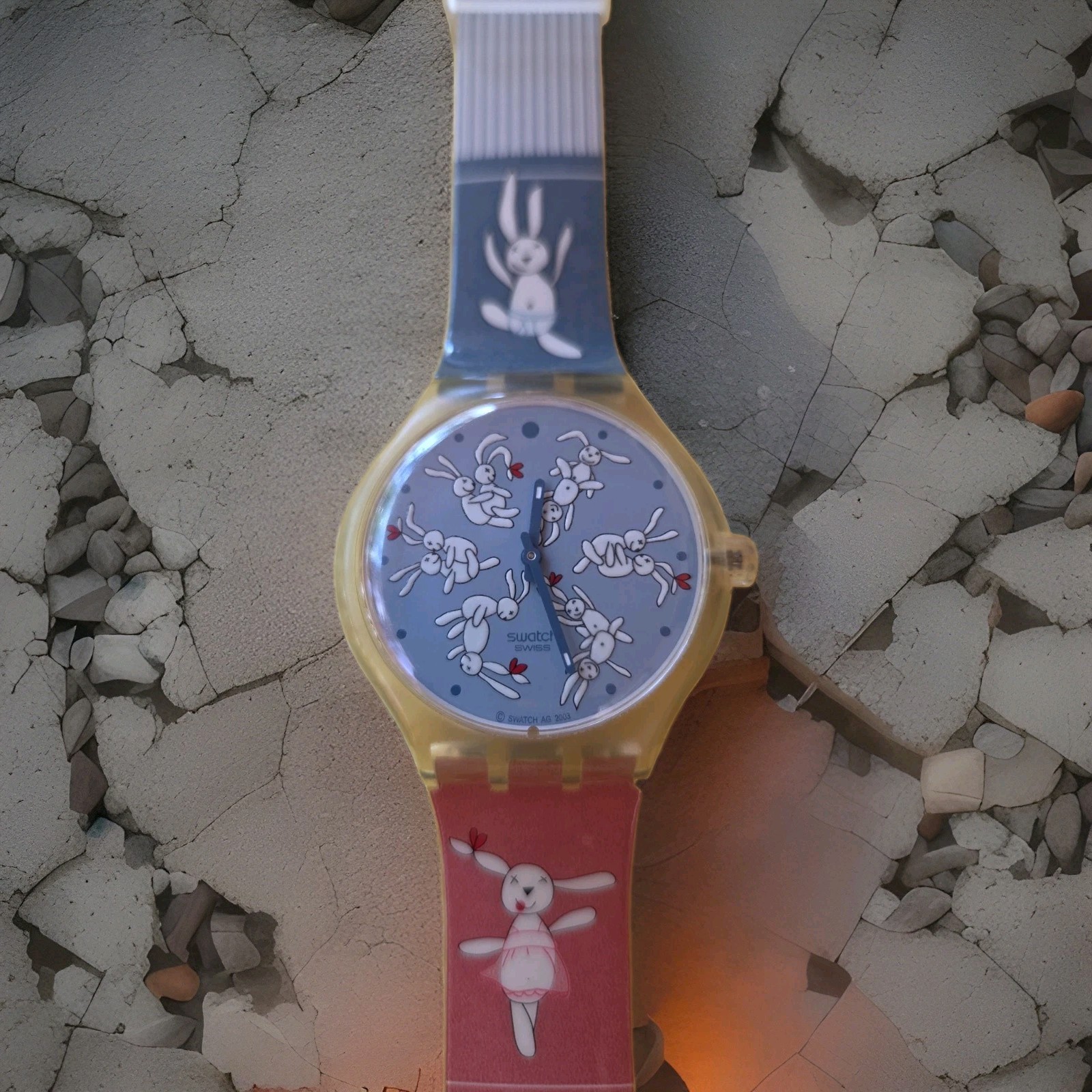 Vintage Swatch Touch Game BUNNYSUTRA 41mm Watch Rabbits Sex Kama Sutra 2004 8″