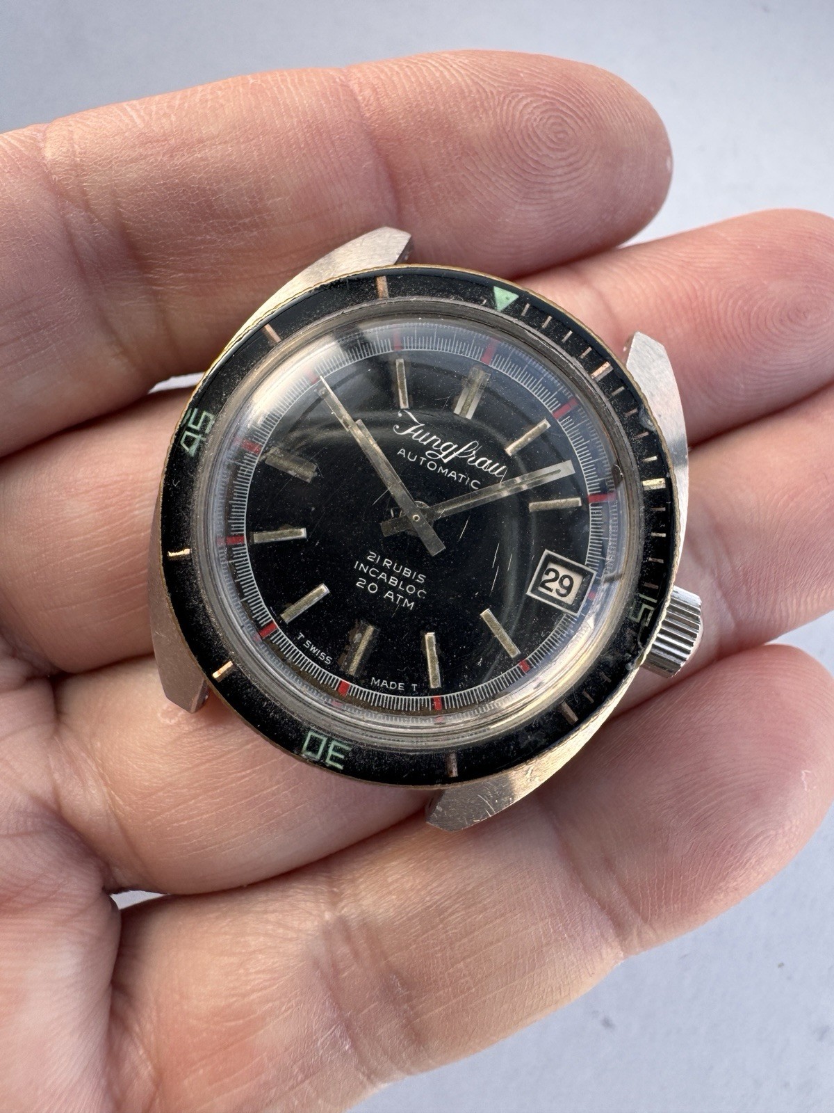 Diver Virgin Automatic 20 ATM Sub Vintage Bakelite Bezel Rare