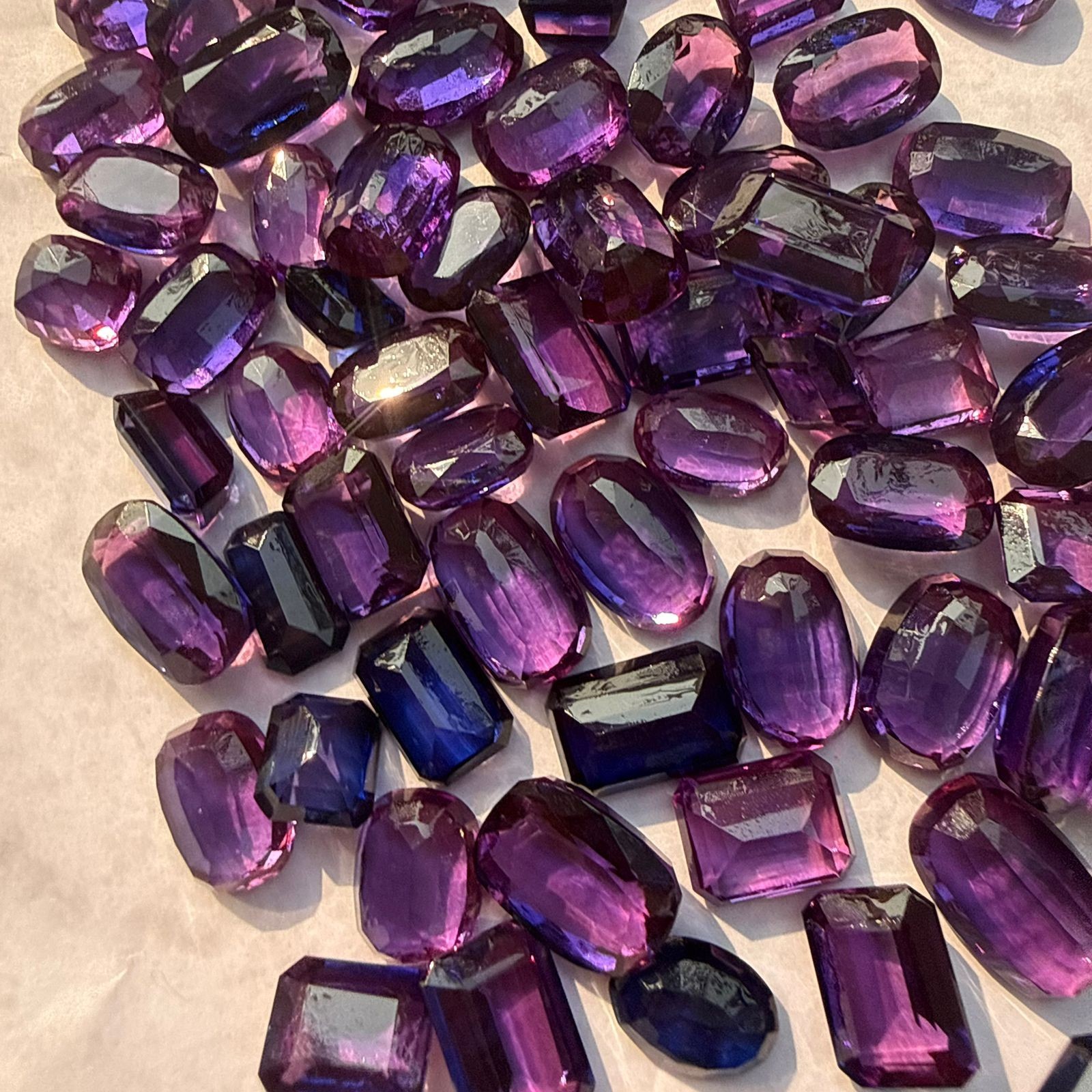 250 Ct Natural Purple Tanzanite Lot – Mixed Shapes – Premium Loose Gemstones