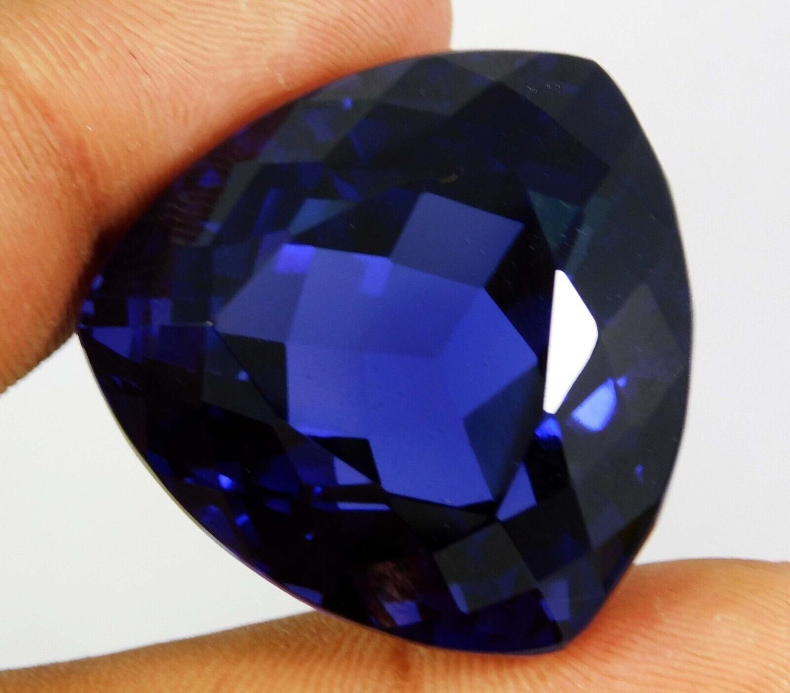 Blue Tanzanite 60-62 Blue Tanzania Of Trillion Cut Loose Gemstone EGL Certified