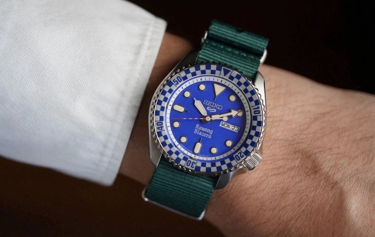 Blue 42MM – Seiko 5 X Rowing Blazers X Wind Vintage Rally