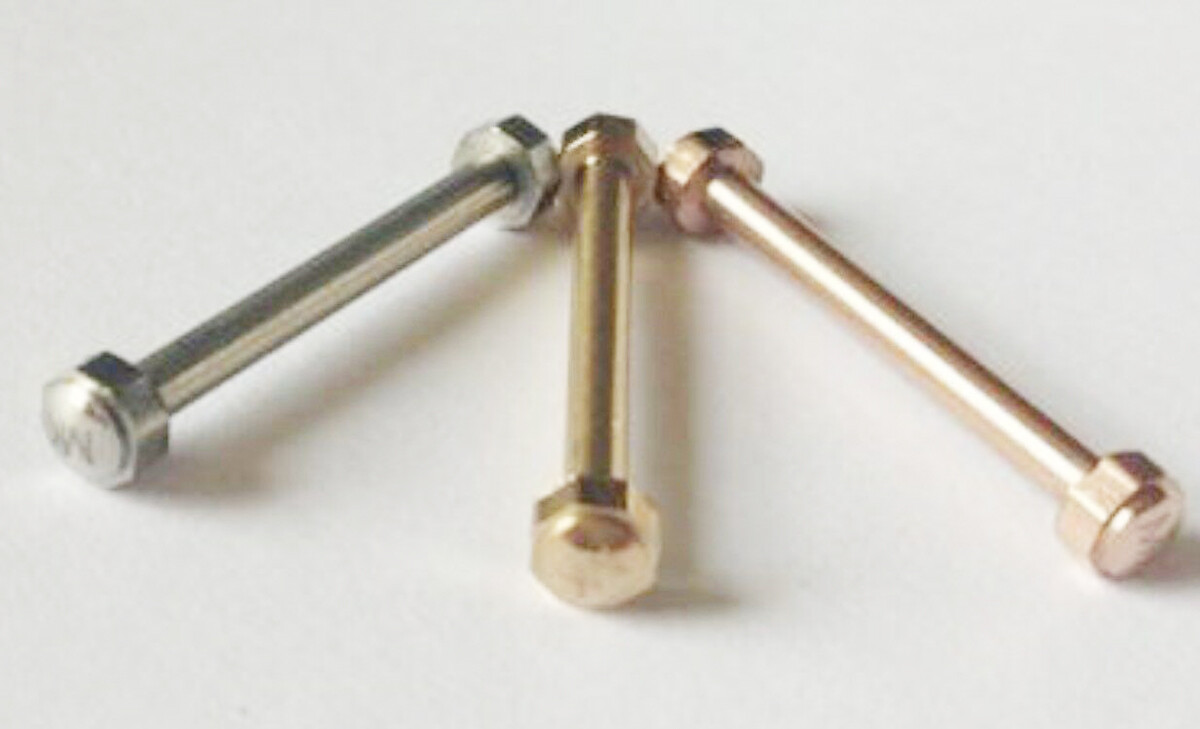 2pcs Stainless Steel Screw Pins Tubes Replacement screws for MIchael Kors