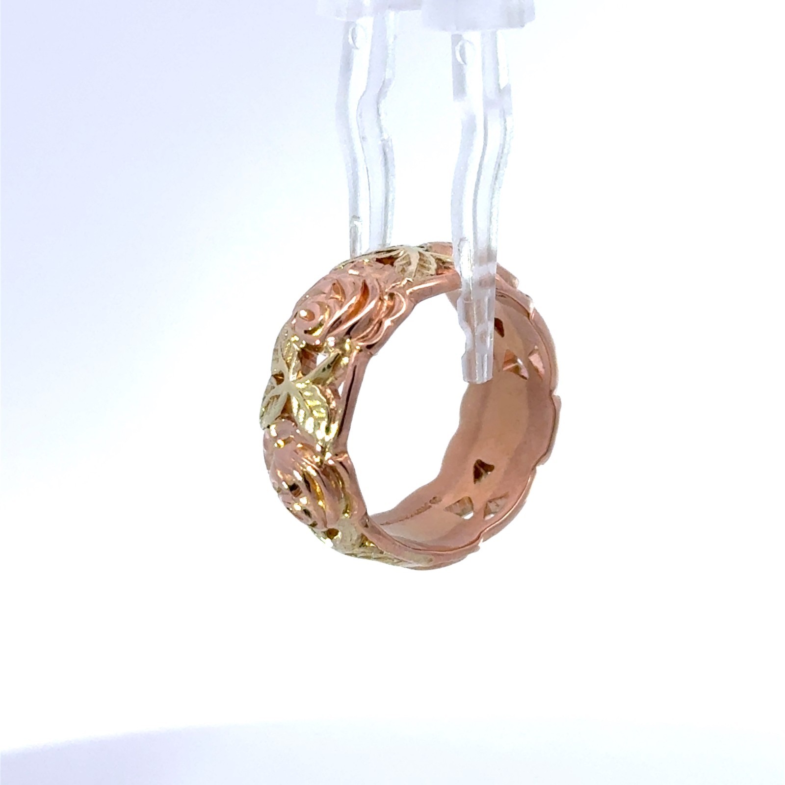 Artcarved 14k Two-Tone Gold Floral Vintage Ring Size 5.5