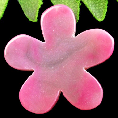 51x7mm Carved Peachblow Agate Flower Decoration S0048031