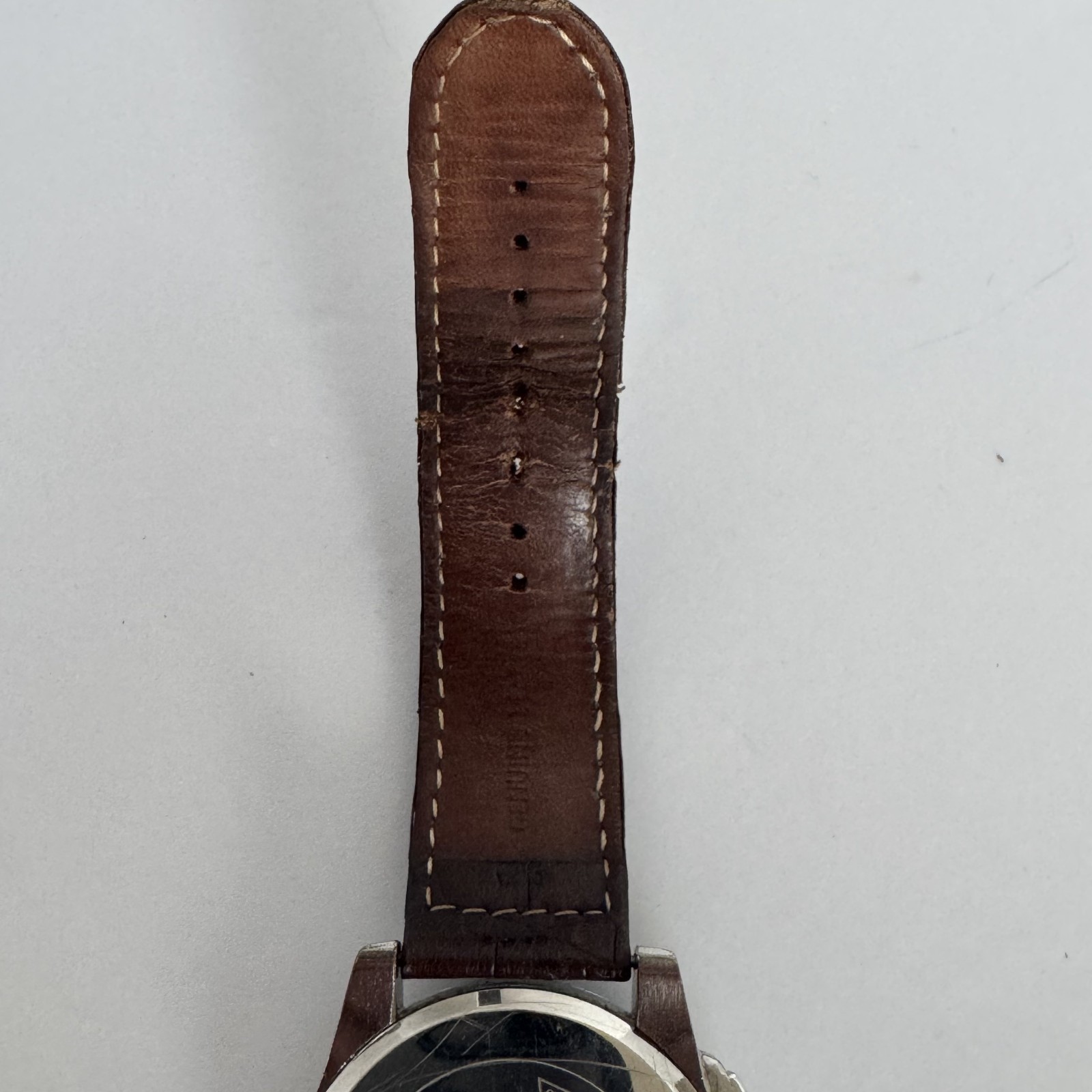 Guess Waterpro Mens Chronograph Watch U13570G2 with leather band (New Battery)