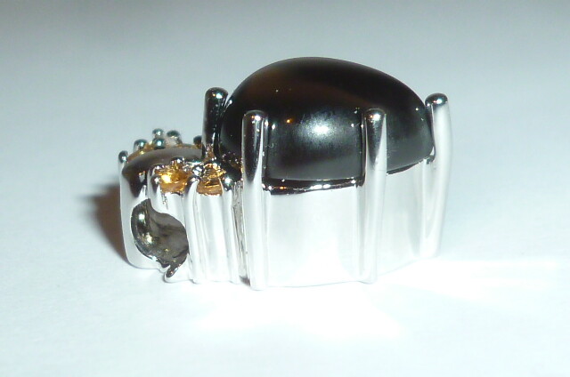 Juwelo? 925 Silver Chain Pendant Sterling Pendant Brown Stone Tiger Eye??