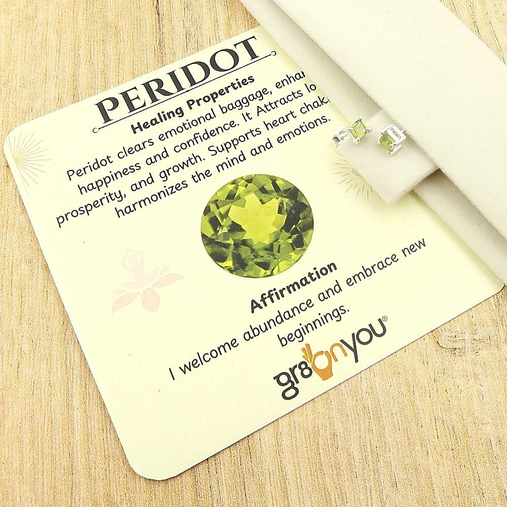 gr8onyou green sterling silver ethical peridot earrings