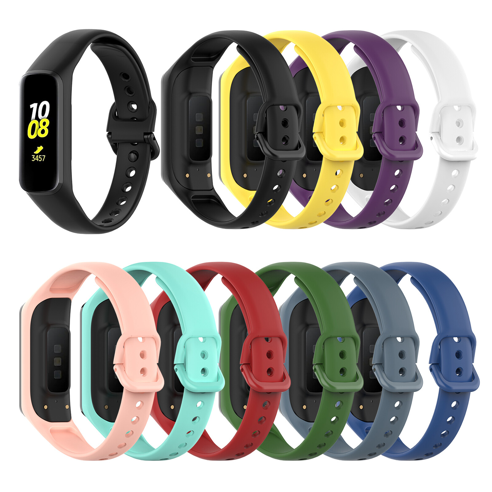 For Samsung Galaxy Fit 2 SM-R220 Smart Bracelet Watch Band Belt Silicone