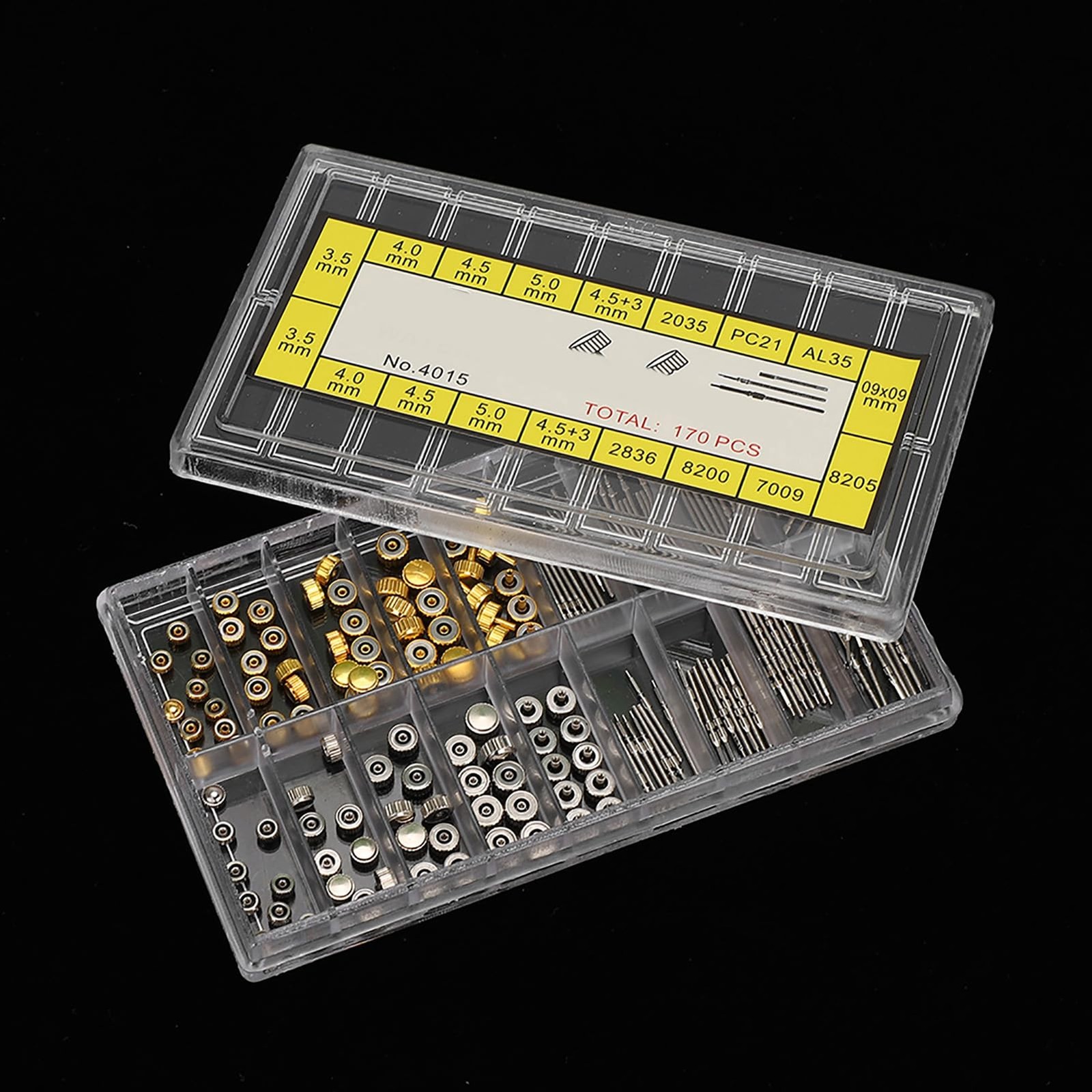 Kodrily Watch Repair Kit, 1 Box Crown Replacement, Variable, Gold