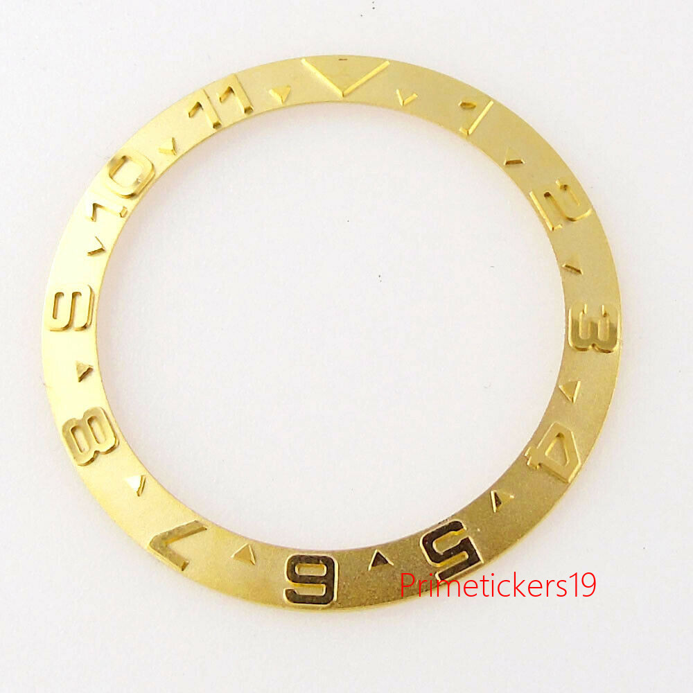 38mm*30.5mm Alloy/Ceramic/Steel Watch Bezel Insert Fit 40mm Watch Case