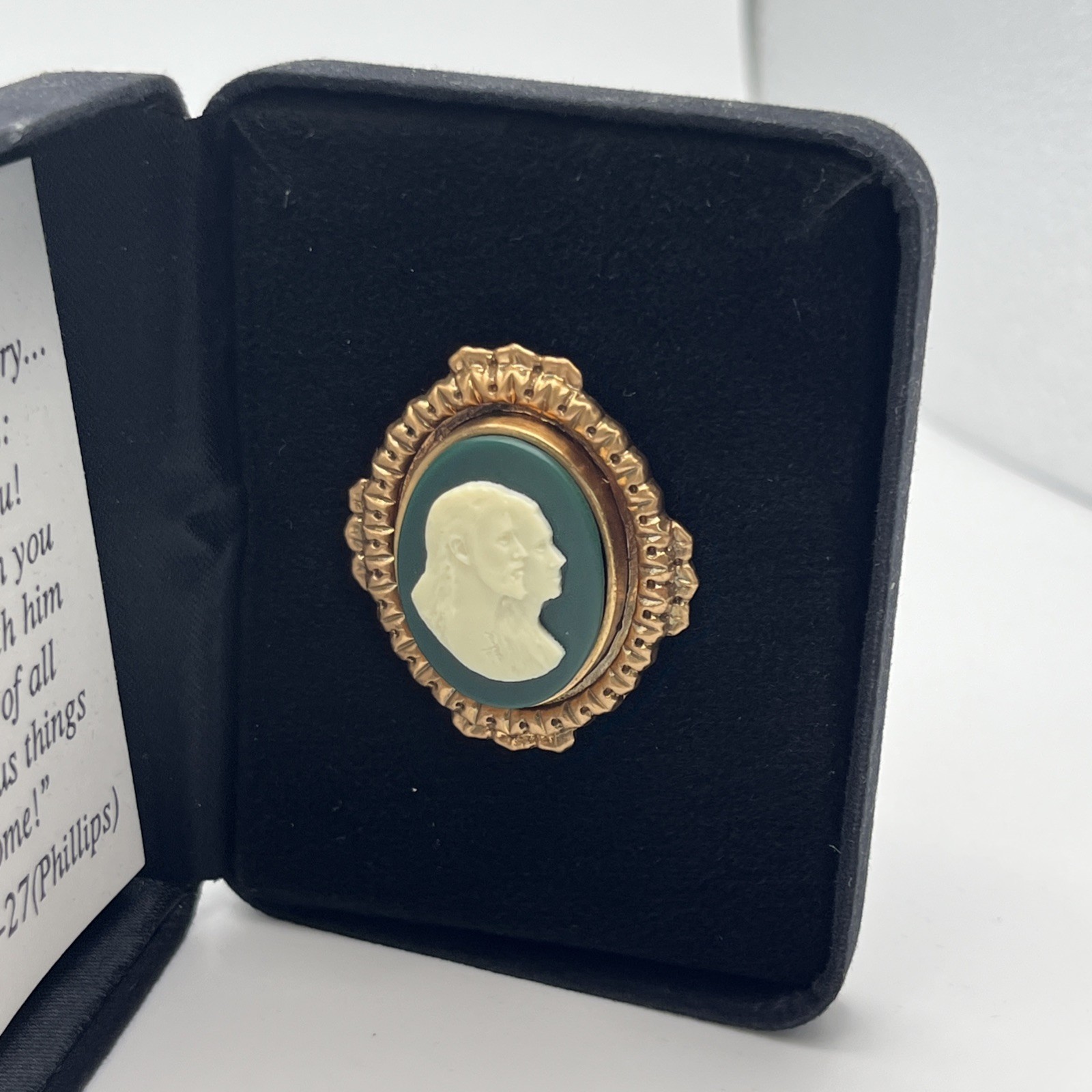 Colossians 1:27 Cameo Brooch Pin Bible Verse Jewelry Brooch