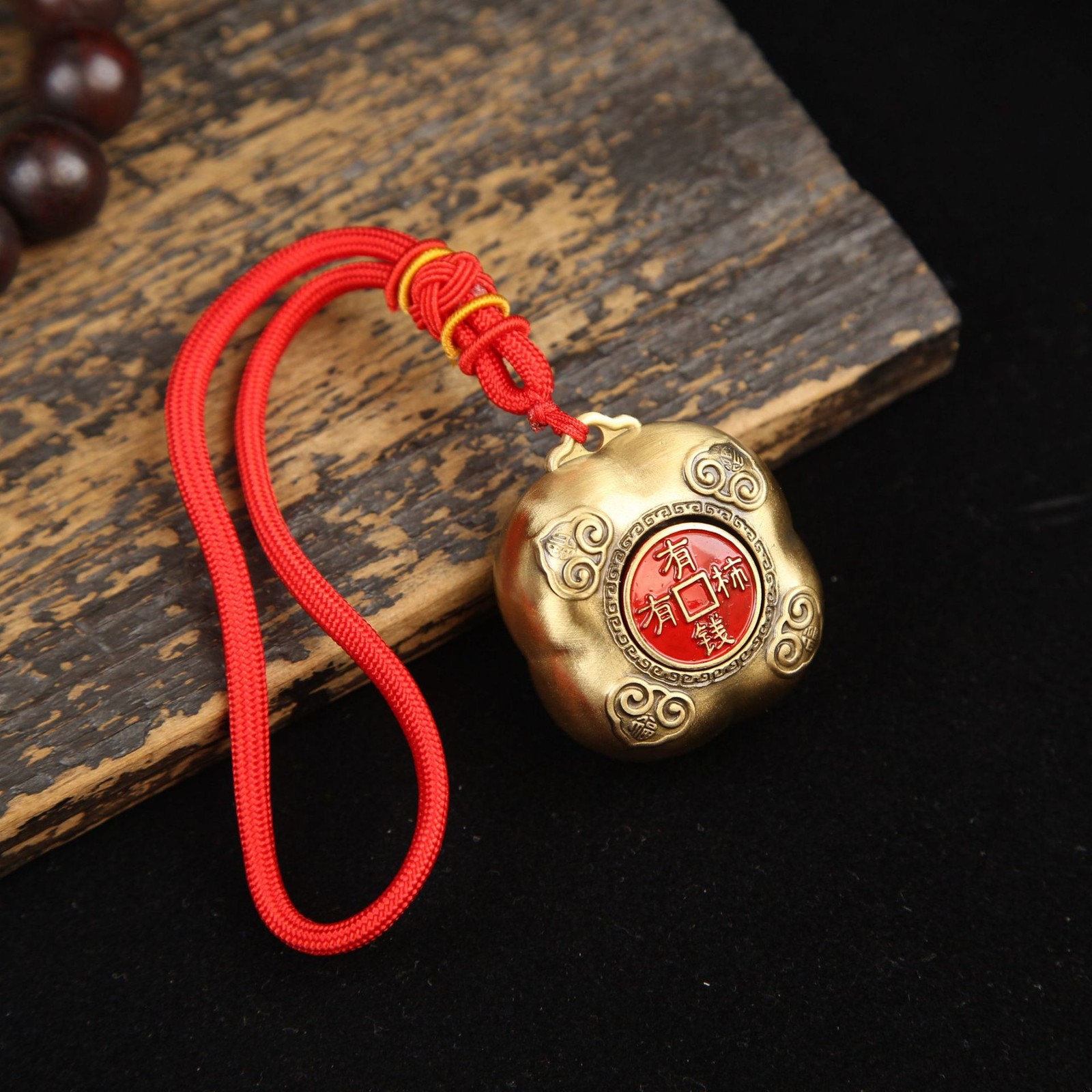 Brass persimmon retro pendant hand handle jewelry hand tray new craftsmanship