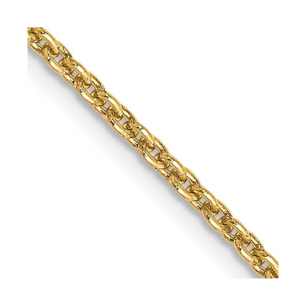 14K 30 inch 2mm Round Open Link Cable Chain Necklace