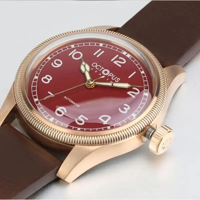 OCTOPUS KRAKEN Bronze CUSN8 PT5000 SW200 Automatic 100M Dress Watch BGW9 C3 40mm