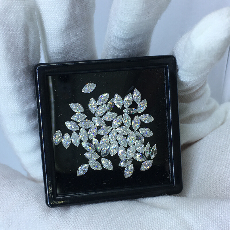 2.5x5mm 1.0CT Small Melee Size Marquise Moissanite Loose Stone D VVS For Jewelry