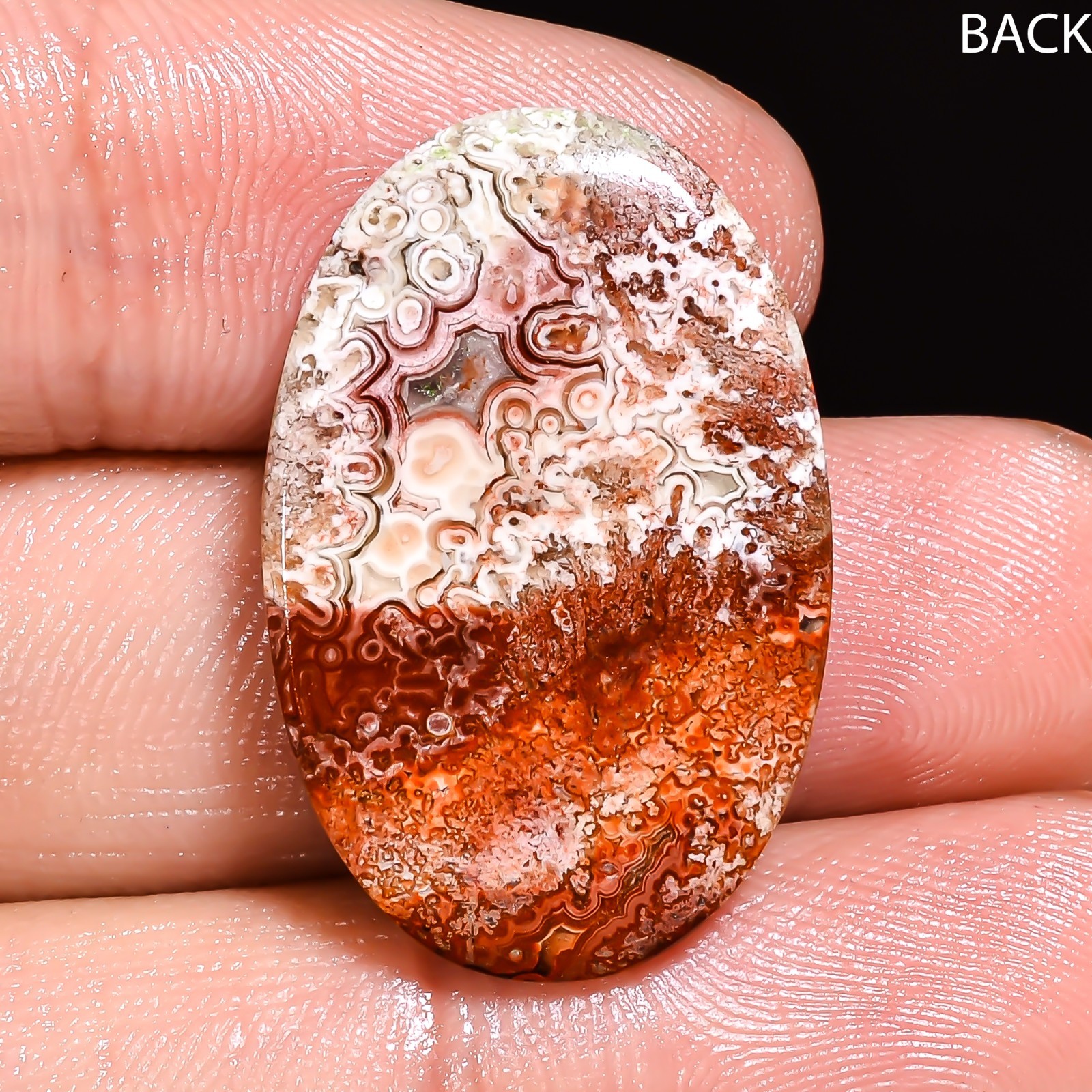 Natural Crazy Lace Agate Oval Shape Cabochon Loose Gemstone 27X17X5 MM 18 Cts.
