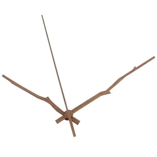Replacement Clock Hands Walnut 12 Inch Hour Minute Second Hand for DIY Wooden