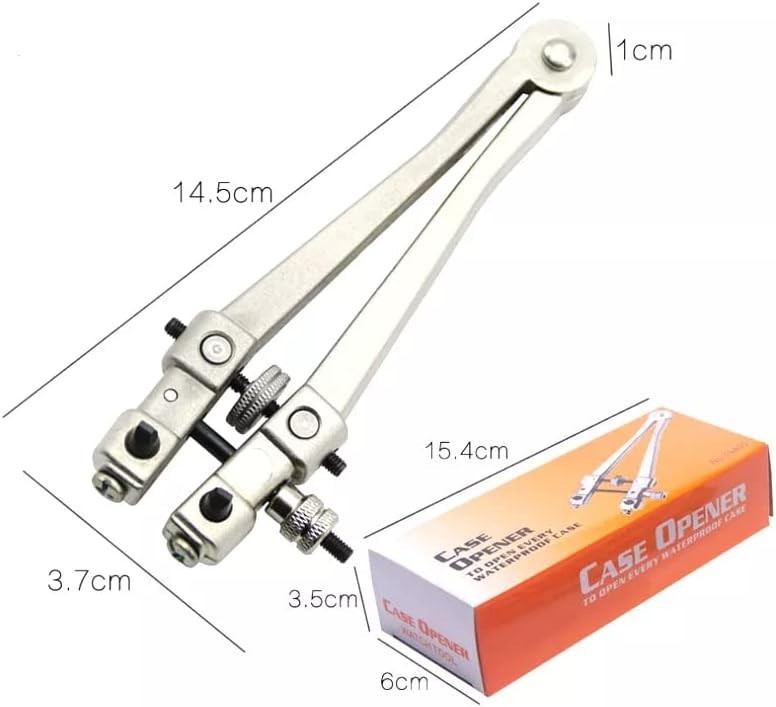 Compact & Durable Watch Back Case Opener with Included Screwdrivers – 36.5mm Max