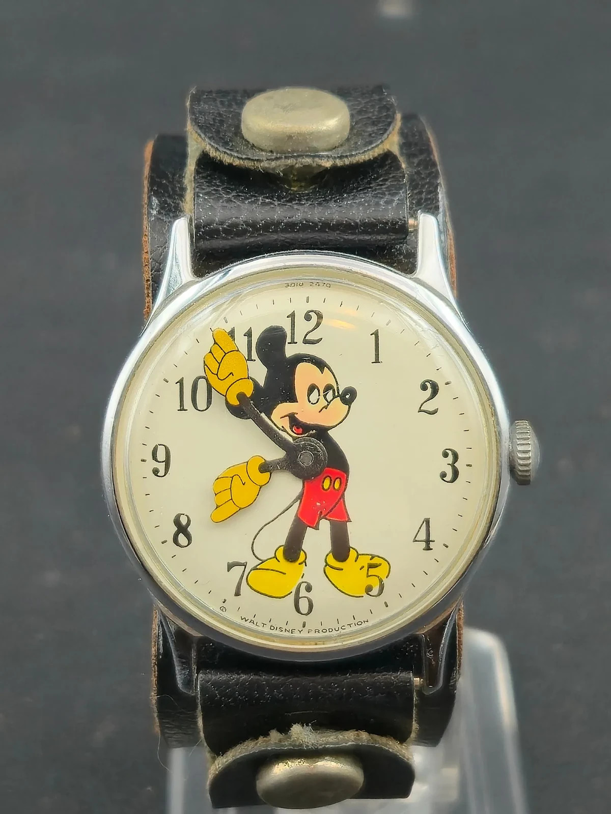 Full Set Vintage Ingersoll Mickey Mouse Fun Timer wristwatch 30101 IOB w/ Papers