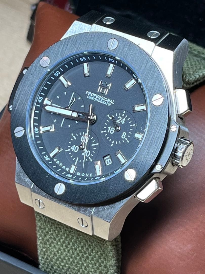 HYAKUICHI 08 Chronograph 10BAR DAY Rare, Excellent Condition, Working From Japan
