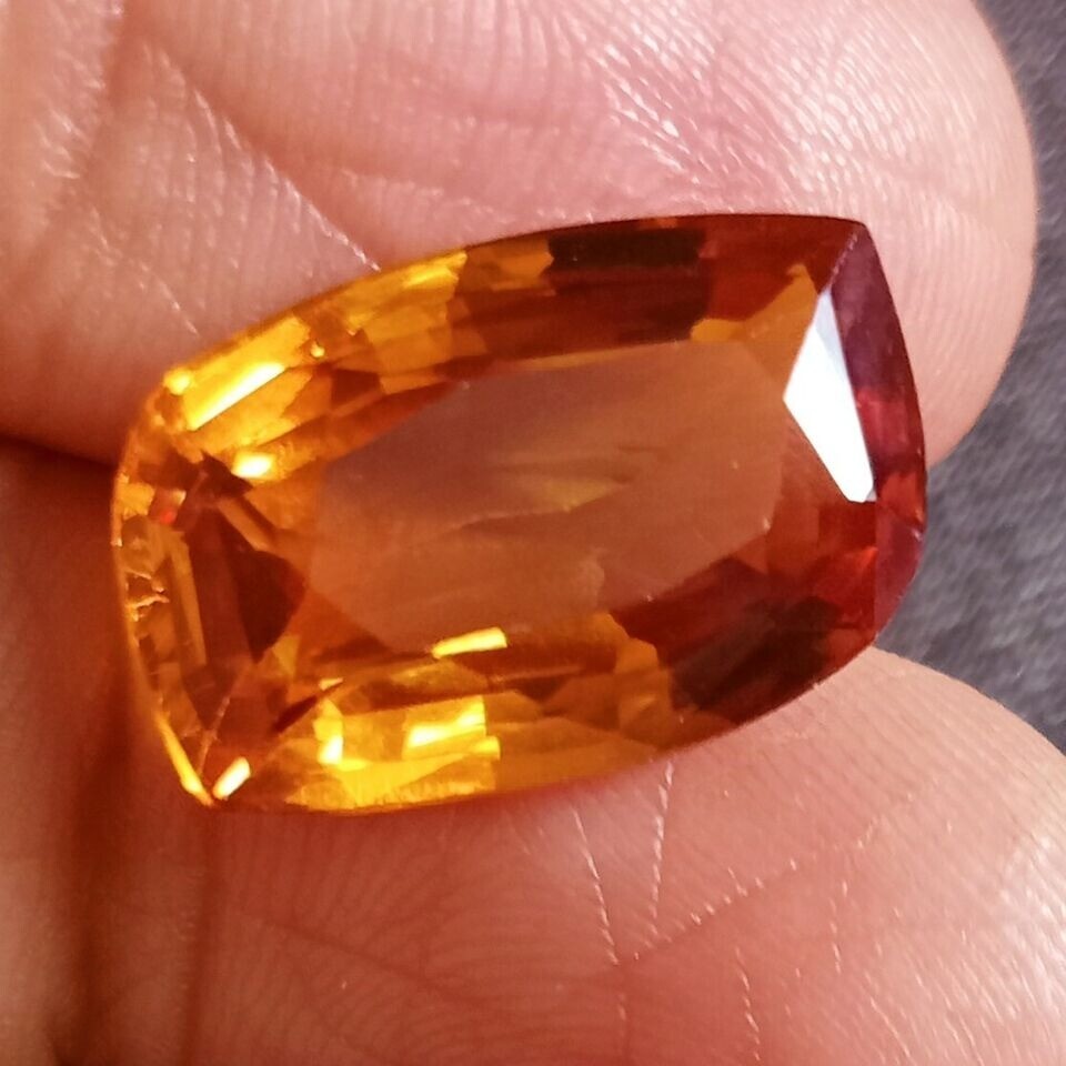 Mogok Painite 12+ Ct Yellow Orange Natural Fancy Cut Certified Loose Gemstone