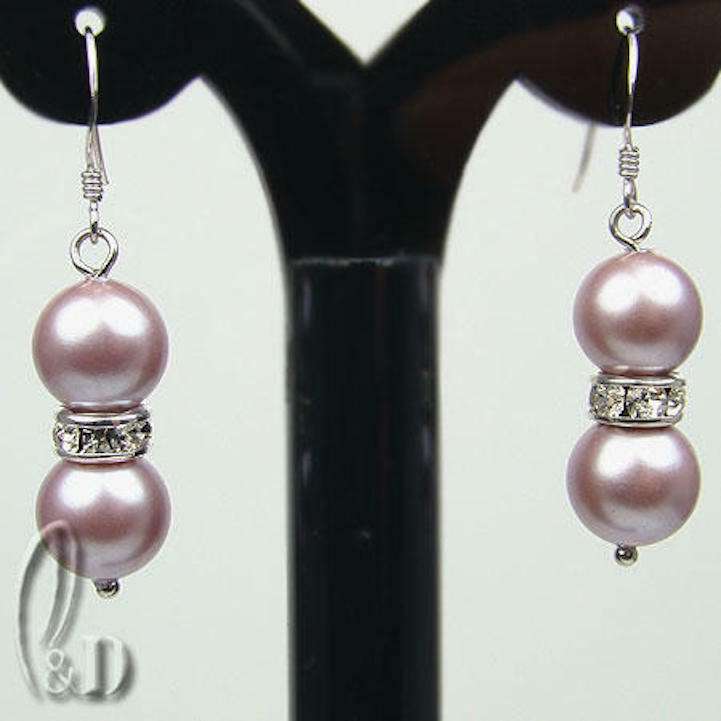 AU STOCK CHIC GOTG LARGE MULTIPLE COLOUR SEA SHELL PEARLS SILVER EARRINGS EA013