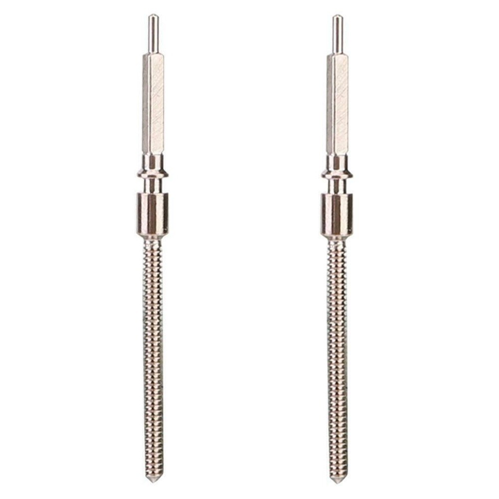 2Pack Silver 0.9mm Winding Stem Replacement Parts For 7750 7751 Watch Movement