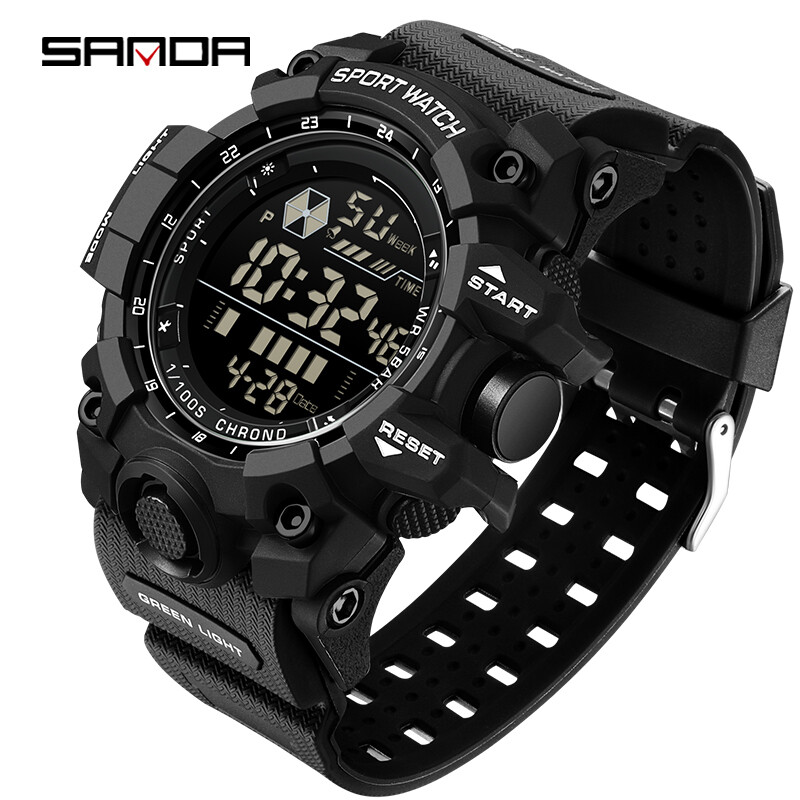🔥 Men’s Outdoor Sport Watch ⌚ Waterproof LED Analog-Digital | Big Dial Gift 🎁.