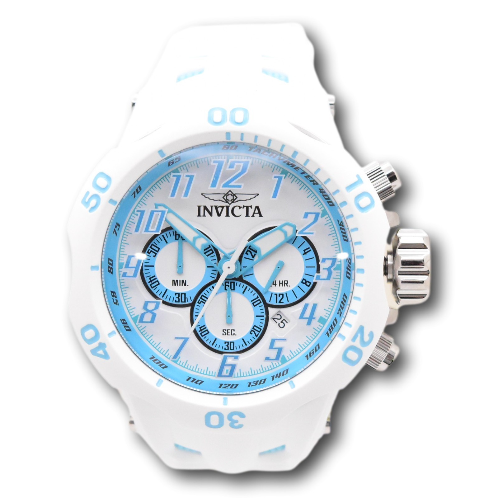 Invicta Venom Hydra Arctic Glacier Men’s 52mm White & Blue Chrono Watch 50511