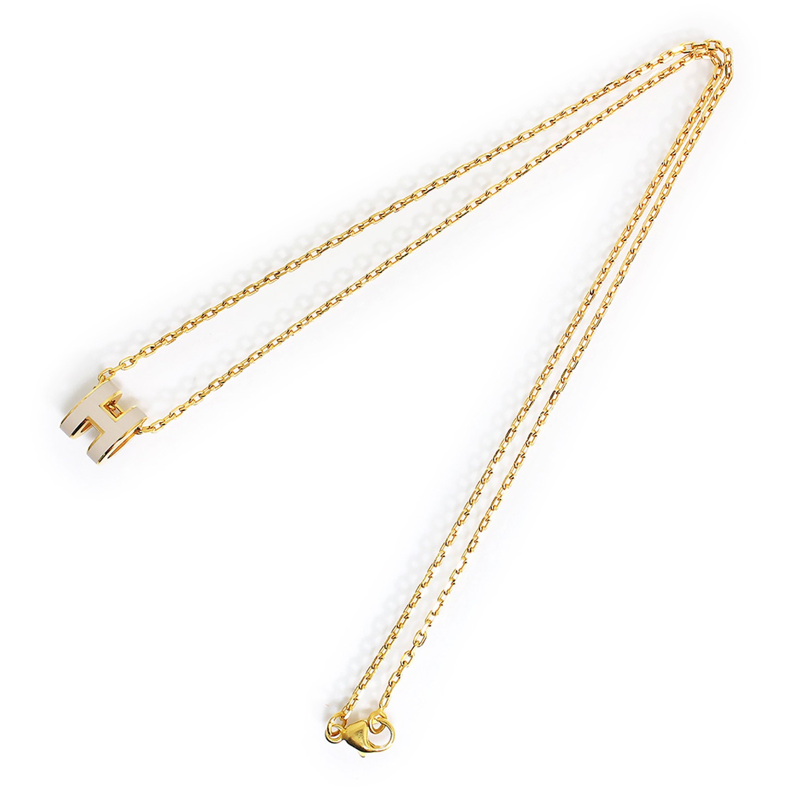HERMES Pop H Mini Pop H , Marron Glace & Pendant / Necklace