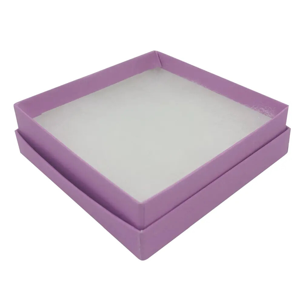 Premium Lilac Cotton Filled Jewelry Gift Packaging Boxes #33