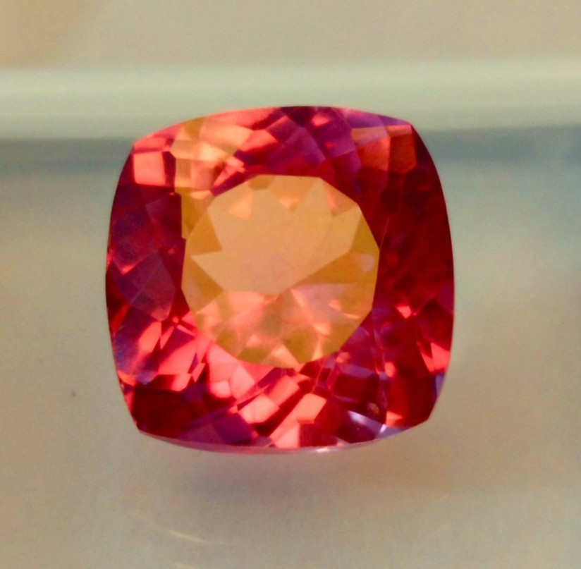 Certified Padparadscha Cushion Cut 7-9 Ct Sapphire Natural Loose Gemstone RK268