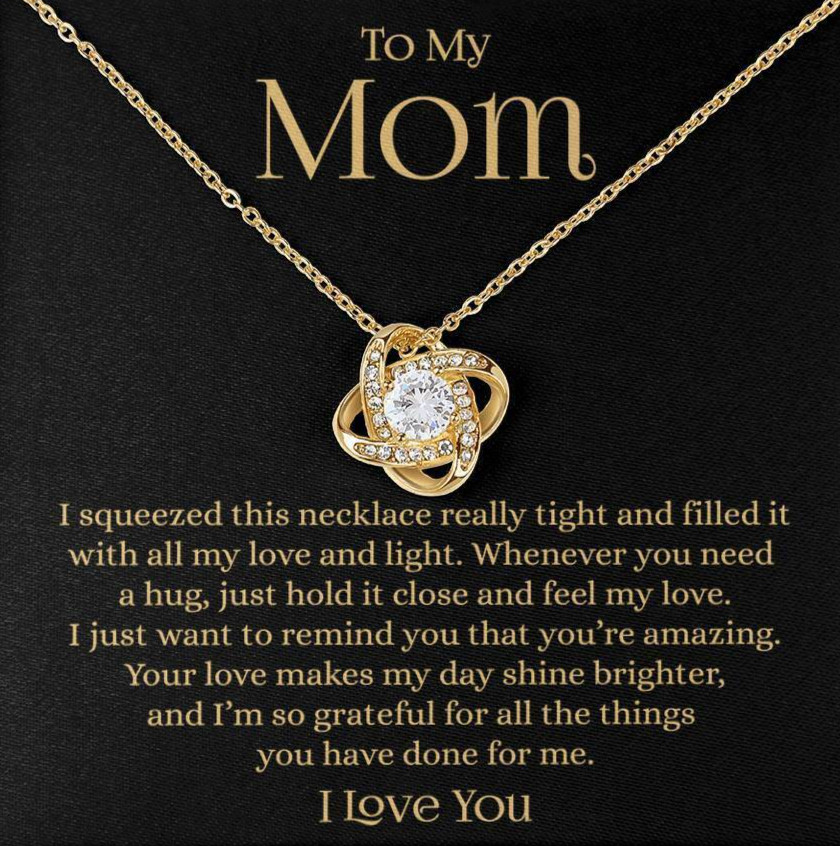 My Mom Necklace, Gift From Daughter Son, Mom Jewelry Birthday Mother’s Day Gifts