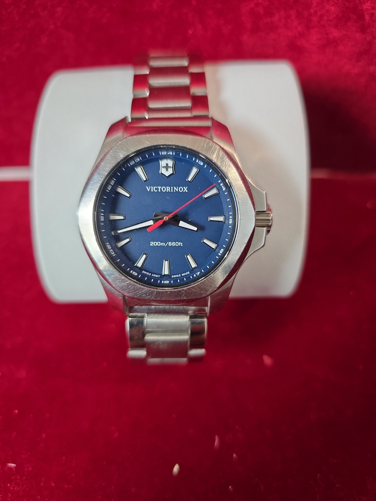 VICTORINOX SWISS ARMYI.N.O.X. V Blue Dial Blue Fabric Women’s Watch 241770 36mm