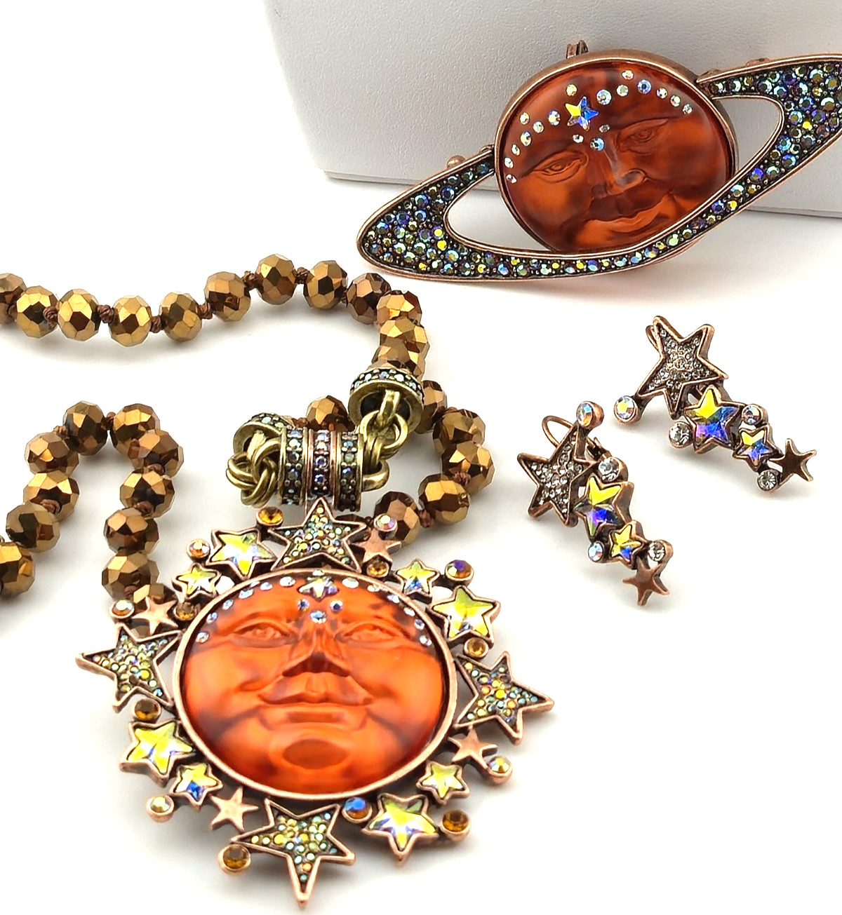 Kirks Folly Goddess Sweetheart Seaview Moon Starlight 4 Pc SET Coppertone #19