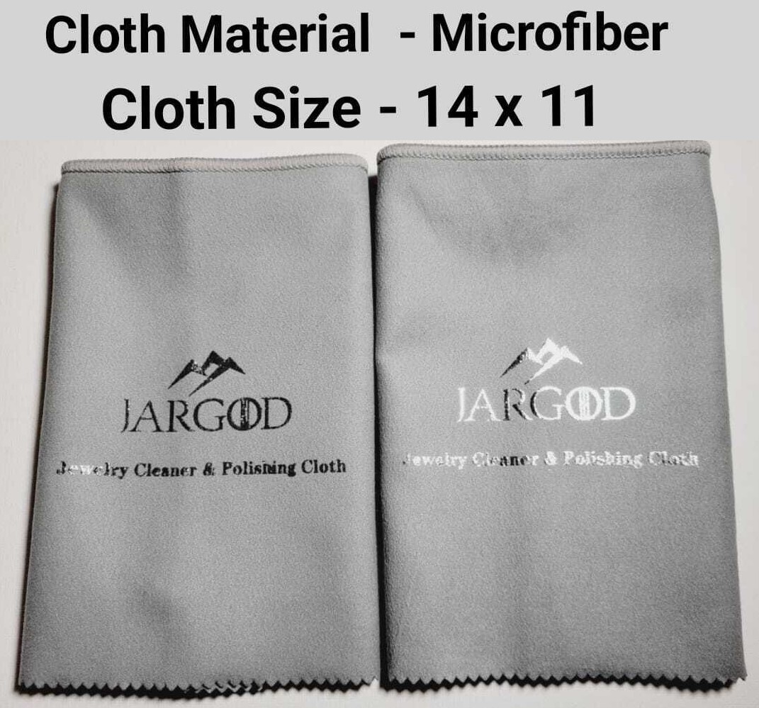 Polishing Cleaning Cloth for Gold Silver Jewelry XL Size 14 x 11 Inch 1/2 Pack
