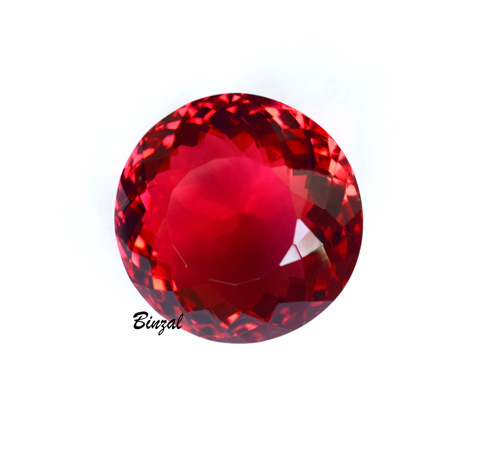 Most Rarely Find Natural Ruby 58-60 CT Round Cut Blood Red Ruby Loose Gemstone