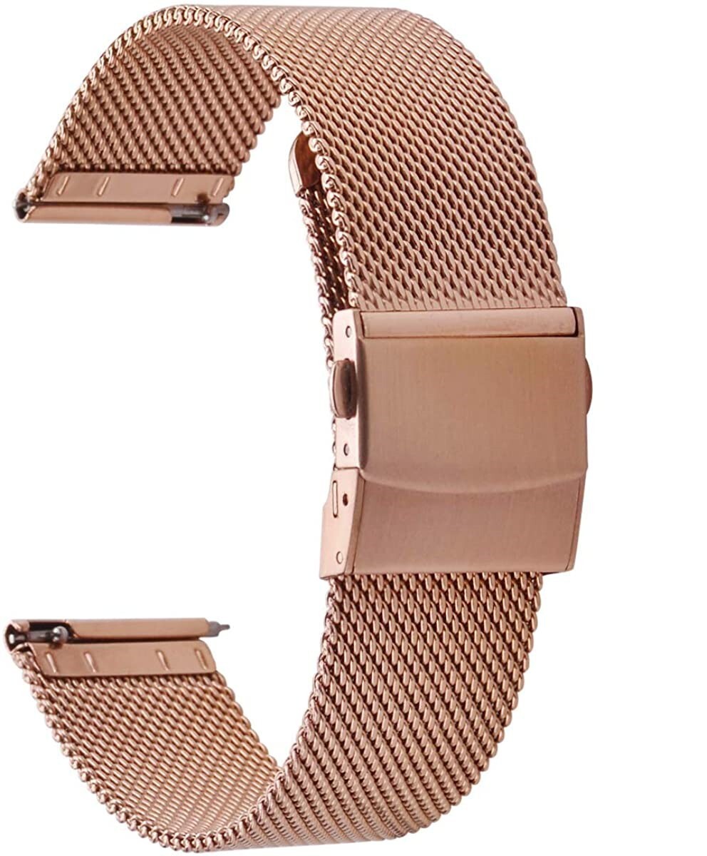 Quick Release Milanese Watch Band Stainless Steel Mesh Strap 14/16/18/20/22/24mm