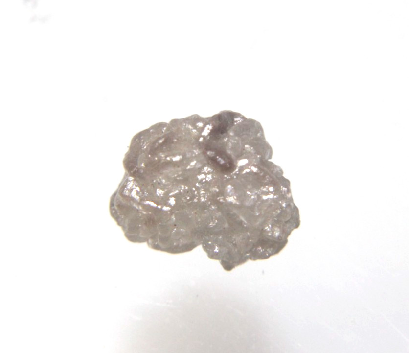 1.67 CTS RAW UNCUT NATURAL GRAY COLOR ROUGH DIAMOND PIECE 7.91×6.49×5.46 MM
