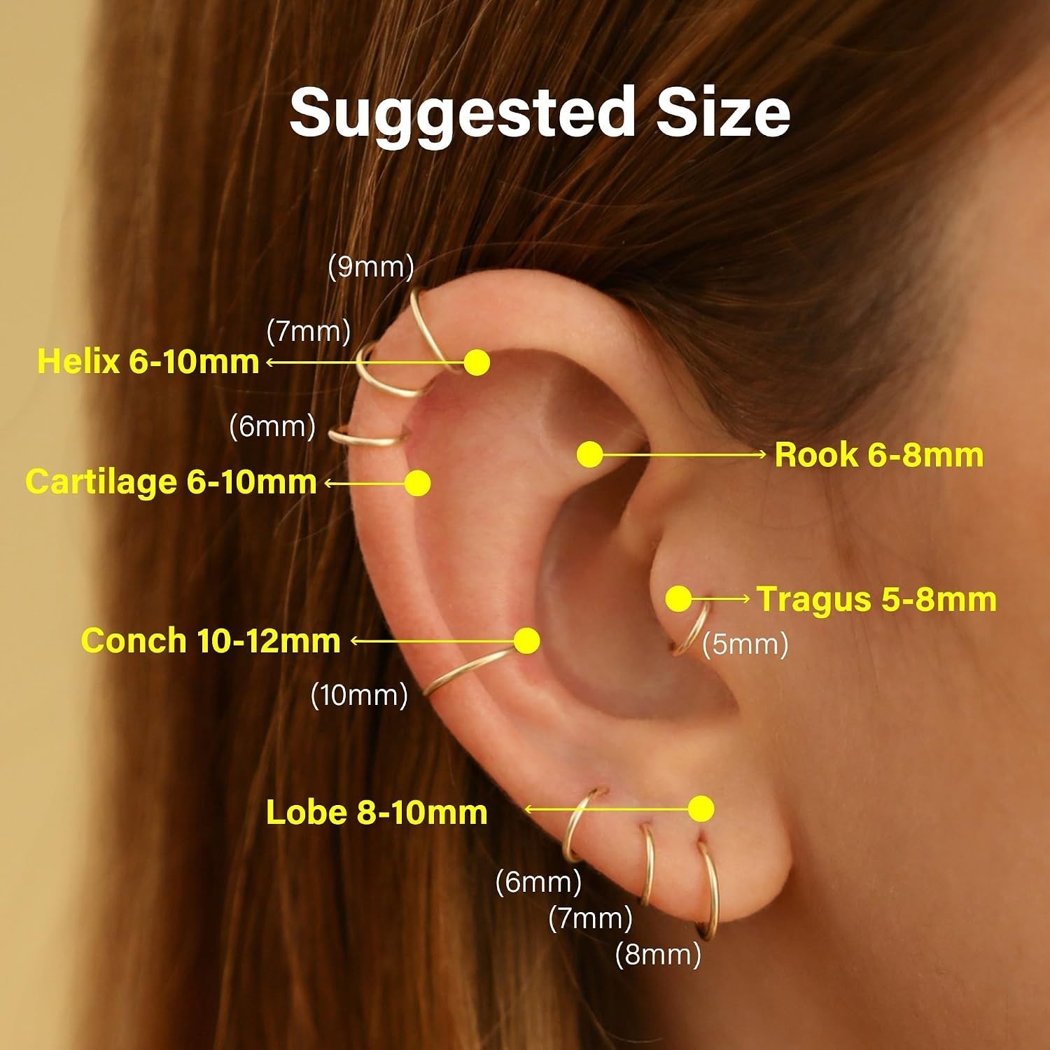 Small Handmade Huggie Hoop Earrings – 20g Gold & Silver for Multiple Piercings