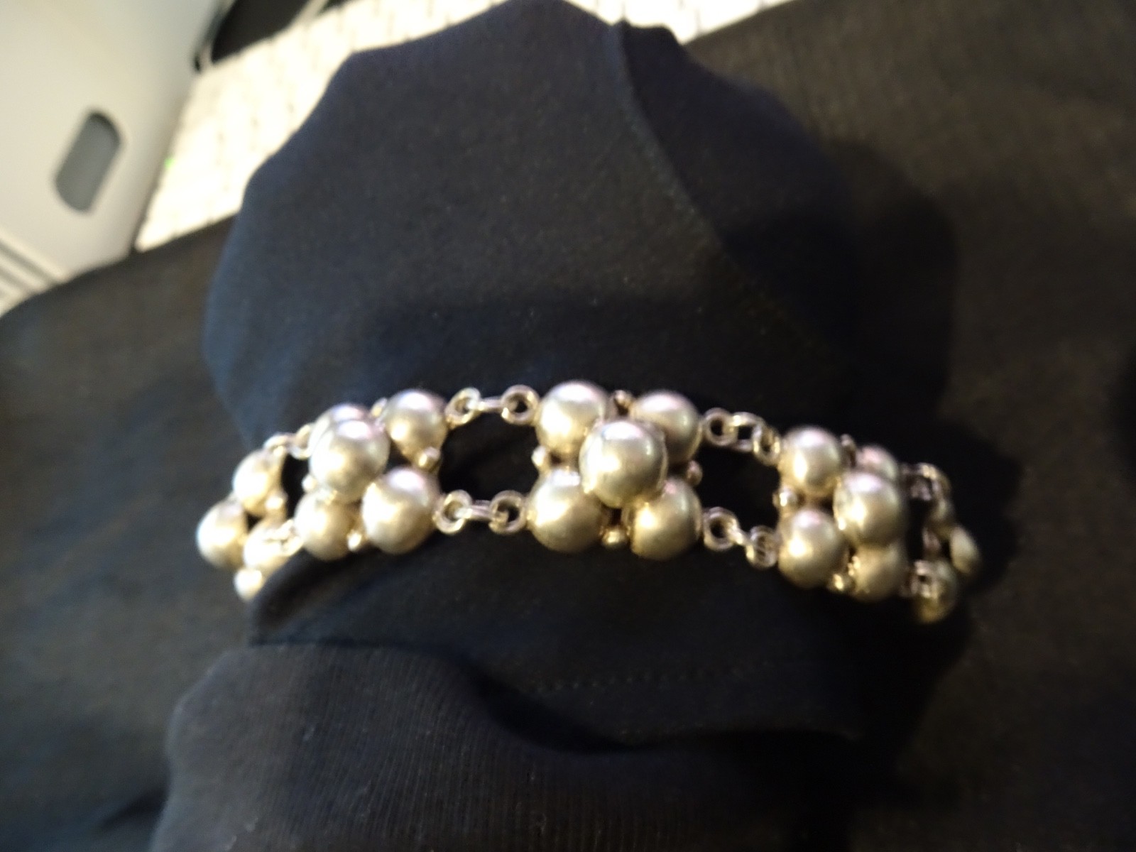 # 506-VINTAGE STERLING SILVER MEXICO SILVER BRACELET-VERY NICE