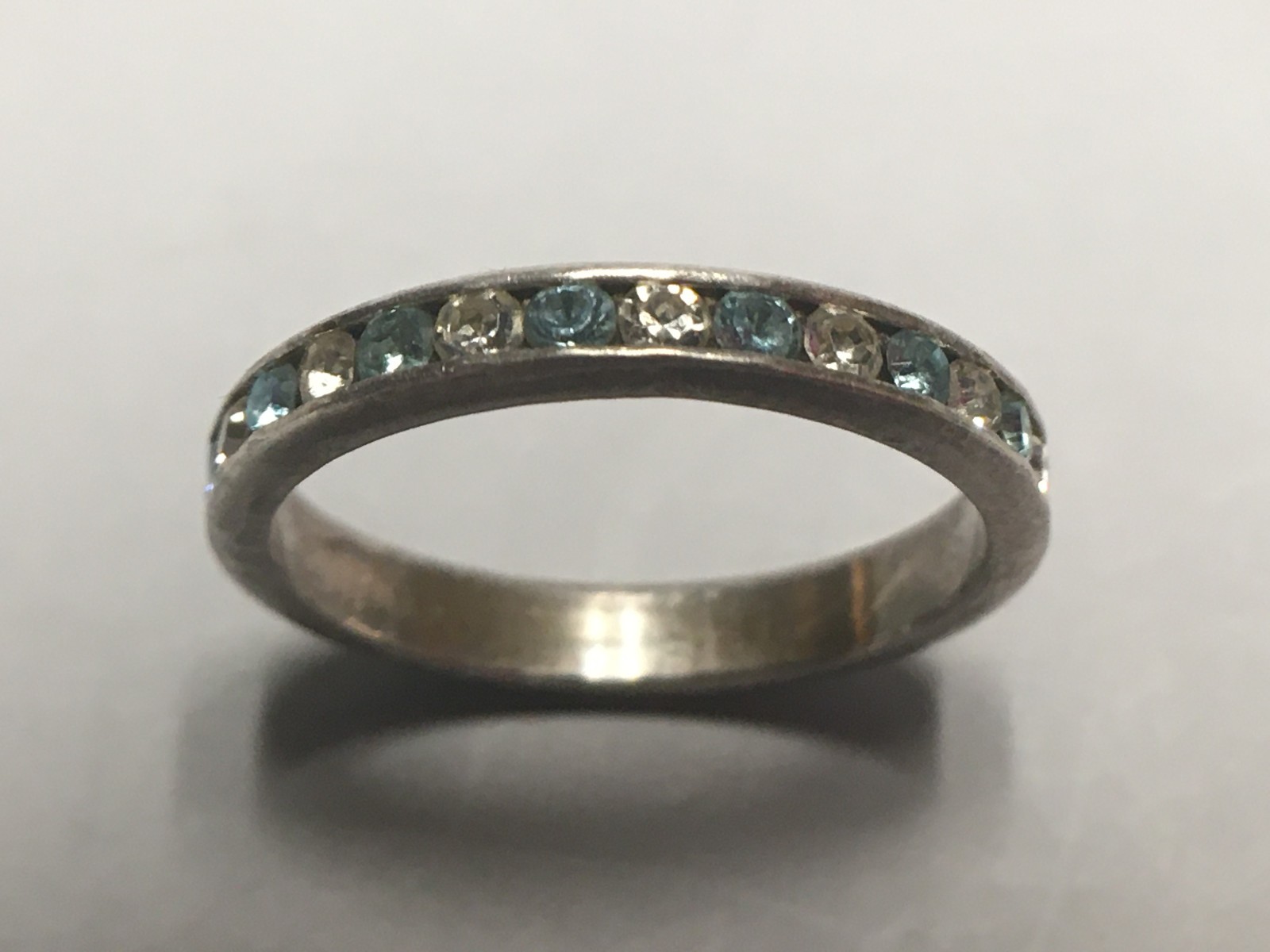 925 Sterling Silver Stefani Argento Ring w/Quartz & Aquamarine Gems – Size 8