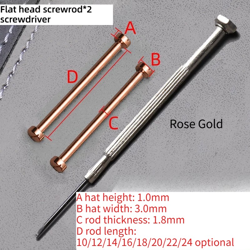 Strap Screw Rod Notch Strap Connection Rod Stainless Steel Watch Strap Rod