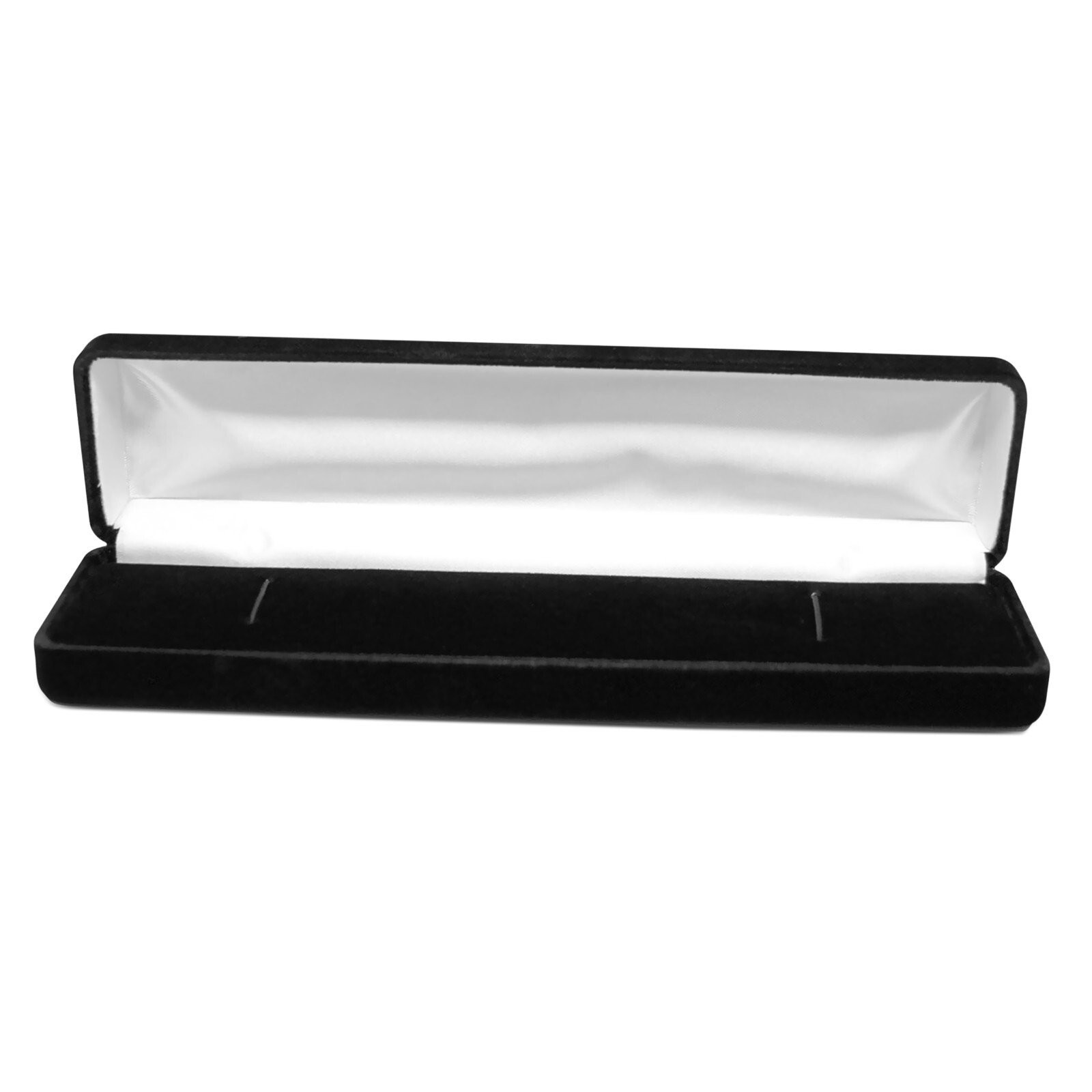 Novel Box Black Rich Velveteen Jewelry Boxes Earring Ring Bracelet Pendant