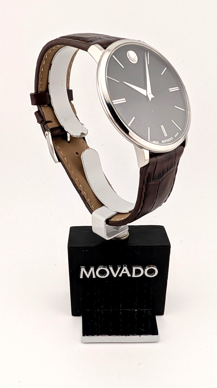 Movado Men’s Ultra-Slim Modern 47 Stainless Steel W/Blk Dial #65.1.14.1395