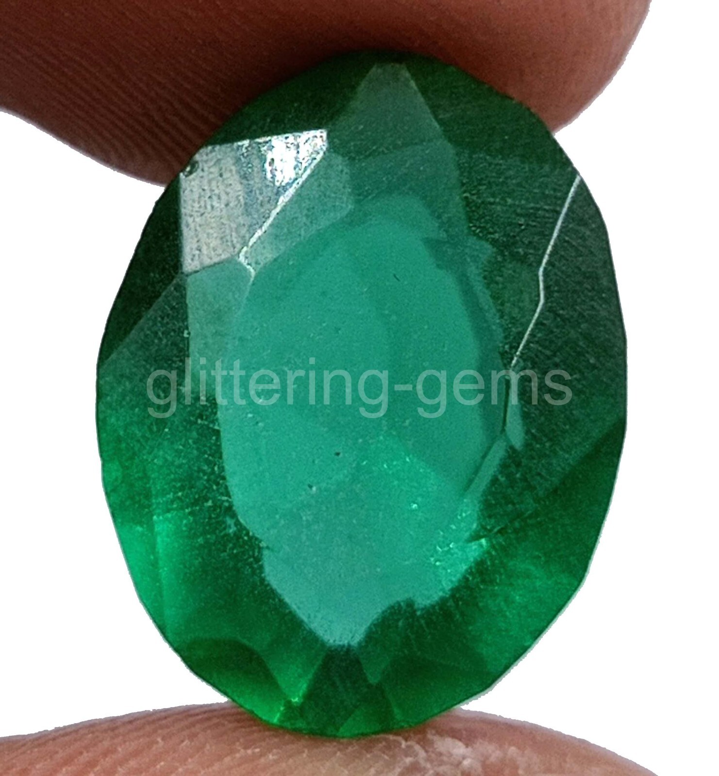 7.00 CT Pakistani Green Emerald IGL Certified Oval Cut Loose Gemstone 5JJV