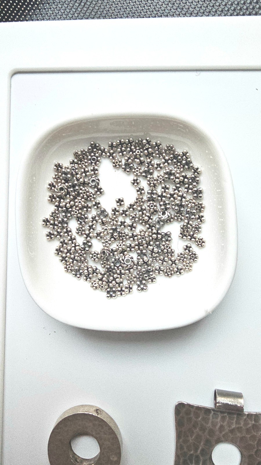 624g Sterling Silver Jewelry Findings Lot 28 Bags Beads Clasps Connectors & More
