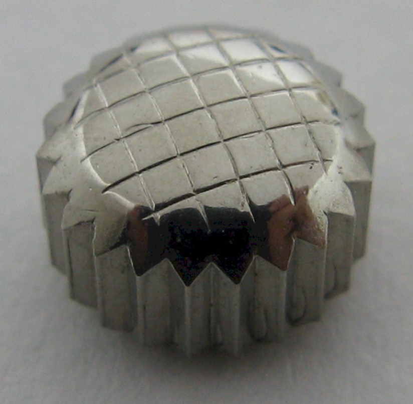 Compressor Watch crown waterproof in s. steel diameter 6.2 mm fit Tap 7 / 1.2 mm