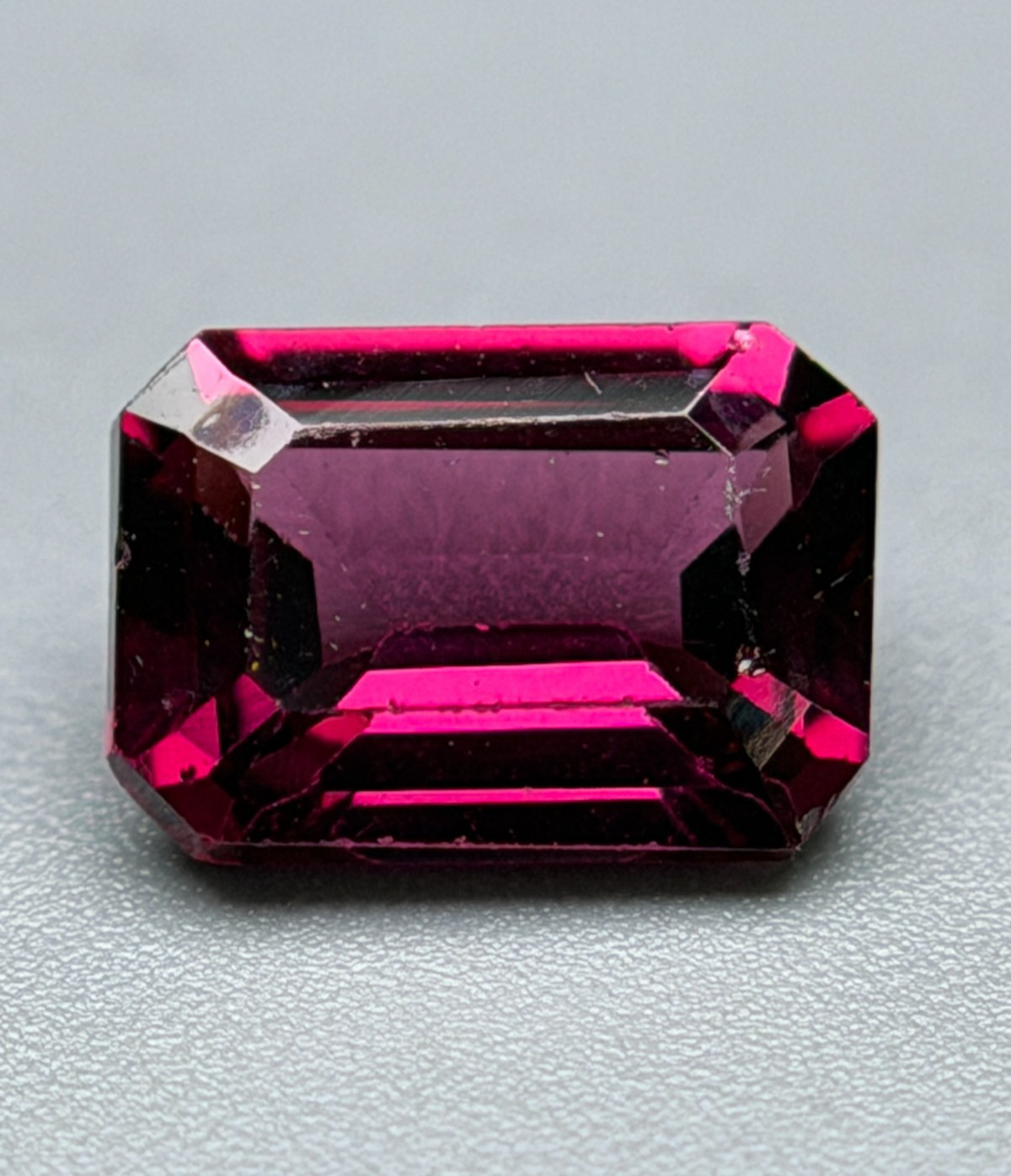 GIA Certified Natural 1.13 Ct Octagonal Red Pyrope-Almandine Garnet Gem Stone
